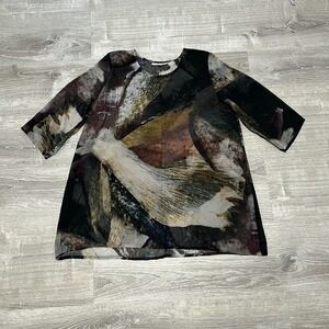 Bryn Walker Tunic Top Size S Boho Arty Shirt